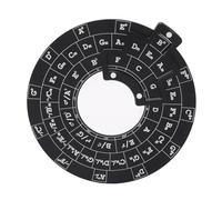 Dpofirs Herramienta de Acordes de Melodía, Rueda de Aprendizaje de Diagrama de Serie de Acordes Musicales de Aleación de Aluminio para Entusiastas de la Música e Intérpretes de Instrumentos
