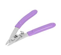 Dpofirs Herramienta de Pelado de Fibra óptica Precisa con Resorte de Reinicio, Mordida Ajustable y Seguro para una Fácil Operación con una Sola Mano, Adecuada para Cables