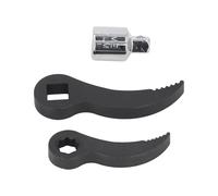 Dpofirs Herramientas de Cabezal Adaptador de Palanca Llave de Barra de Palanca de Resistencia Resistente para Reparación de Automóviles con Barra de Extensión Estrella Dentada de 3/8 pulg. Dentada