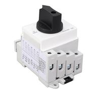 Dpofirs Interruptor Aislador de CC Fotovoltaico, Seccionador Solar de 4 Polos 32 A 1000 V CC con Estructura de Encendido y Apagado Instantáneo y Carcasa Retardante de Llama de PC, para de Paneles