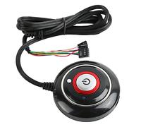 Dpofirs Interruptor de Encendido de la Computadora de Escritorio, Botón de Encendido de la PC Botón de Encendido y Apagado de la PC Externa, Interruptor de Encendido de la PC (2 USB)