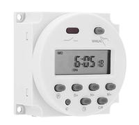 Dpofirs Interruptor Temporizador de 12 V, CN101A Interruptor de Tiempo Programable LCD Digital con Batería Recargable Incorporada para Equipos de Transmisión de Cajas de Luz Publicitarias