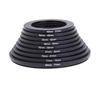Dpofirs Juego de Anillos Adaptadores de Filtro de Lente de Cámara de Metal de 18 Piezas para un Ajuste Preciso y una Excelente Experiencia de Usuario para los Amantes de la Fotografía