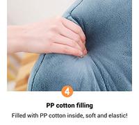 Dpofirs Juguete de Peluche de Dibujos Animados, Muñeca de Tela Suave de 45cm para Niños, Cumpleaños, Cristal, Súper Suave, Azul/Gris/Rosa (Cielo Azul)