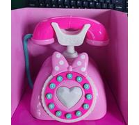 Dpofirs Juguete para Niños Teléfono Inteligente Aprendizaje Educación Teléfono para Niños con Música Ligera para Juegos de Roles y Desarrollo de la Coordinación, Material ABS, Rosa/azul, 1 * de (PINK)