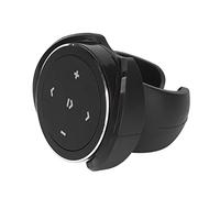 Dpofirs Kit de Control Remoto Bluetooth con Soporte para Volante | Obturador remoto de teléfono inalámbrico, botón para saltar pistas, fácil emparejamiento, para IOS y , accesorios para coche