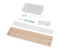 Dpofirs Kit de Encuadernación de Libros, Juego de Herramientas de Soporte de Guía de Perforación Ajustable con Agujas de Punzón, Hilo de Cera para Revistas Basura, Planificador de álbumes de