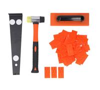 Dpofirs Kit de Instalación de Pisos de Madera Laminada de Alta Resistencia, 43 Piezas, Mazo Suave, Barra de Tracción, Bloque de Roscado para Accesorios de Mejoras para el Hogar, 295 Mm, 312 Mm, 198