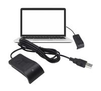 Dpofirs Lector de Huellas Digitales USB de Escritorio, 360 Grados Touch Touch Biométrico Escáner de Huellas Dactilares Dongle PC para Wins 10 11 para Android para Linux, Plug and Play