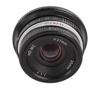 Dpofirs Lente de Enfoque Manual de 25 Mm F1.7 para Fotografía Diaria con Soporte FX para X-S10 X-S1, Estética Vintage, Anti-reflexión (Black)