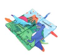Dpofirs Libro de Tela para Niños, Tela de Alta Densidad, Libro Sensorial Tipo Océano para Bebés para la Interacción Entre e Hijos (patrón de Dinosaurio)
