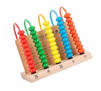 Dpofirs Marco de Cálculo para Niños, Juguete Matemático de ábaco de Madera Duradero, Operación Intuitiva, Portátil para Familias, Escuelas, Instituciones de Enseñanza (Madera Maciza)