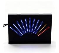 Dpofirs Medidor de VU con Pantalla de Espectro Musical, Luz de Ritmo LED en Forma de Ventilador con Módulo de Detección de Nivel para KTV Bar Home Party