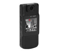 Dpofirs Mini Cámara Corporal 2K HD, Cámara Oculta Portátil con Batería de 1000mAh, Lente Giratoria de 180 Grados, Grabadora de Vídeo de Bolsillo (32G)