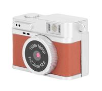 Dpofirs Mini Cámara de Llaves, 1080p HD Mini Retro Digital Camera con Luz Flash, Batería de 180 MAh, Grabadora de Video para Grabación de Viajes (Brown)