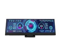 Dpofirs Monitor de Temperatura de Computadora, Mini Pantalla Secundaria USB FHD de 14 Pulgadas con Pantalla LCD para Windows, Vista Panorámica de 178 Grados AIDA64 CPU GPU Datos Pantalla