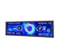 Dpofirs Monitor de Temperatura Informática de 8.8 Pulgadas, 480x1920 IPS PC CPU GPU Pantalla de Temperatura de GPU para Linux para Victorias, Retrato de Paisaje de Monitor de Barra