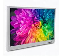 Dpofirs Monitor Industrial de 21,5 Pulgadas, Pantalla de Marco Abierto 1920x1080 con Puertos VGA HDMI AV USB BNC, Funcionamiento Continuo 7x24 para Señalización Digital POS Kiosk (Enchufe de la UE)