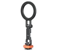 Dpofirs Montaje de Trípode de Teléfono Magnético para la Serie 12-16 del Teléfono, con 1/4 Orificio de Tornillo, Soporte para Teléfono de Zapato Frío para Grabar Vlogging