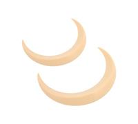 Dpofirs Moon Hair Fork, 2 Piezas ABS Hair Stick para Mujeres (Beige) | Horquilla de luna con puntas suaves para uso diario, pinza para el cabello para cosplay, accesorios duraderos para peinar