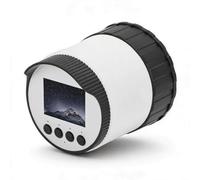 Dpofirs Ocular de Cámara Telescópica WiFi, Ocular Electrónico Inalámbrico con Vídeo HD 2K y Pantalla de 2,0 Pulgadas, para Cámara Planetaria de 36-73 Mm, Monocular, Binoculares y Telescopio (64GB)