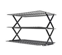 Dpofirs Organizador de Estante de Especias para Gabinete, Especias Plegables de 3 Niveles de Acero Inoxidable de Estante para Despensa, Baño, Dormitorio, Ahorro de Espacio (3 Capas)