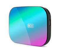 Dpofirs para Android TV Box, Decodificador Inteligente con Cable HDMI para Cine en Casa, DDR3 4GB (4+128G Enchufe de EE. UU.)
