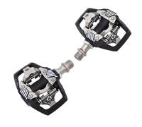 Dpofirs Pedales de Bicicleta de Montaña Compatibles con, Pedales Automáticos para Bicicleta con Tacos Incluidos, Ergonómicos de Plataforma de Fibra de Nailon para Montar en Senderos Todoterreno