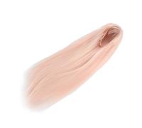 Dpofirs Peluca de Muñeca, Peluca Larga y Recta con Flequillo, Pelo Sintético Realista para Muñecas de 1/4, Circunferencia de la Cabeza de 18,5 a 21 Cm (PINK)