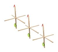 Dpofirs Pesca en Hielo Tip Up Bandera de Alta Visibilidad Red de Pesca Eficiente para Recuperación Rápida para Entusiastas de la en Hielo Equipo de de Madera/Invierno para Pescadores