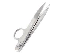 Dpofirs Pinza para Hilos, Mini Tijeras de Costura de Acero Inoxidable con Funda Protectora para Hilo de Tela y Cuero