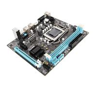 Dpofirs Placa Base de Escritorio, LGA 1155 CPU Ranura de 2.ª Generación Placa Base DDR3 de Doble Canal con Alimentación Trifásica, Salida HD VGA, Micro ATX para Juegos