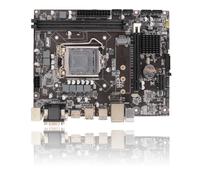 Dpofirs Placa base H310 LGA 1151, ranura de memoria DDR4 de doble canal, 24 tomas de corriente, placa base con VGA SATA 6 GB PCIe X16 NVME M.2
