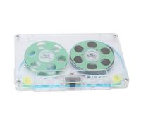 Dpofirs Plano, Banda de Cassette Vacía, Transparente bajo Ruidoso Múltiples Casetes Vacíos de Cassette Vacío Son Prácticos para Grabar Música (GREEN)