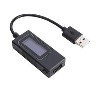 Dpofirs Probador USB de 65 W |Monitor de Potencia de Corriente de Voltaje con Protección contra Sobrecarga para Cargadores y Bancos de EnergíA, Prueba de Capacidad de 0-6,5 A 195 W (BLACK)