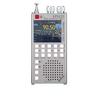 Dpofirs Radio FM con Bluetooth, Pantalla LCD Táctil Resistiva de 2,4 Pulgadas, Batería de 2500 MAh, Pantalla de Datos RDS, con Altavoz de 40 Mm y Teclado Numérico, para Estéreo de Coche