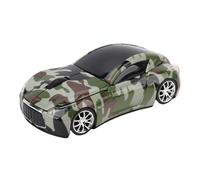 Dpofirs Ratón Inalámbrico, 2.4 G Cool Sport Shape Car Computer Mouse 1600dpi Inaldo Inalámbrico con Receptor USB para PC Portátil Portátil PC, Modo de Suspensión Automático (Green)