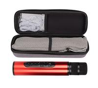 Dpofirs Registrador de Altavoces Portátiles del Altavoz Portátil del Karaoke Inalámbrico Manual para el Festival, Equipo con 1 Habitación (Rojo)