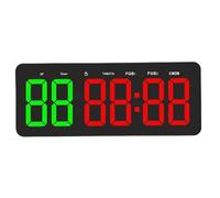Dpofirs Reloj de Temporizador de Gimnasio Portátil de 12.4 Pulgadas, Control Remoto para los Entusiastas del Fitness, el Temporizador HIIT MMA Tabata, los Modos de Intervalo de Cuenta