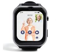 Dpofirs Reloj Inteligente 4G para Niños, Videollamada, Función de Teléfono Móvil, Llamada SOS, Chat de Voz, Pantalla Táctil, Despertador, Reloj Inteligente para Personas Mayores, con