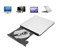 Dpofirs Reproductor BLU Ray para PC, USB 3.0 BLU Ray, Unidad óptica Externa, grabadora de Discos, DVD, CD, BD, por defecto