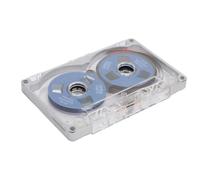 Dpofirs Roll on Blind Sound Cassette Adhesive Adhesive, 55 Minutos de Casos de Aleación de Aluminio Profesional Vacíos para Grabaciones de Música para Bandas (Placa Azul de Marco Plateado)
