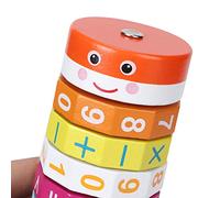 Dpofirs Rompecabezas de Números Matemáticos, Cubo de Juguete para Niños Que Aprenden Matemáticas para Sumar, Restar, Multiplicar y Dividir para Educación Temprana, Material de Madera