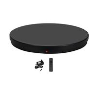 Dpofirs Soporte de Exhibición Giratorio Eléctrico de 24 Pulgadas con Control Remoto Placa Giratoria de 360 grados para Exhibición de Productos Grandes, de Estudio de Fotografía (Enchufe de la UE)