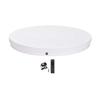 Dpofirs Soporte de Exhibición Giratorio Eléctrico de 24 Pulgadas con Control Remoto Placa Giratoria de 360 grados para Exhibición de Productos Grandes, de Estudio de Fotografía (Enchufe de EE.