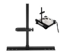 Dpofirs Soporte de Soporte de GPU Ajustable 10-129 Mm con Montaje del Ventilador | Casos Compatibles de ITX/MATX/ATX para Ventiladores Inferiores de 9/12/14 Cm (Black)