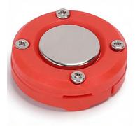 Dpofirs Soporte Magnético para Montaje en Coche con Micrófono de Radio Móvil, Clip para Colgar Micrófono CB para MH-67A8J HYT SM16A1 QYT KT-8900, para PMMN4090 HMN3596A RMN5052A CDM1250 (rojo)