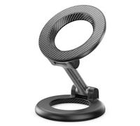 Dpofirs Soporte Magnético para Teléfono de Doble Cara, 17 Imanes N52, Rotación de 360 Grados, Ajustable con 2 Placas de Metal, para Salpicadero de Coche, Refrigerador, Gimnasio