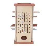 Dpofirs Tablero de Madera con Palo, Juego de Reconocimiento Colorido Que Mejora la Diversión Interactiva para la Interacción Entre e Hijos y la Educación Temprana, Material de Tilo