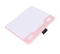 Dpofirs Tableta de Dibujo de Gráficos Digitales Gran área Activa con Lápiz de Escritura a Mano, Reconocimiento Automático, Compatible con Wins PC/Android OS para Pintura, Diseño Y Enseñanza en (Rosa)